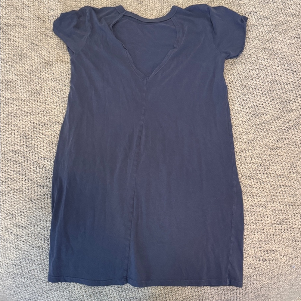 Salt Life T-Shirt Dress / Beach Cover Up Women’s Medium Navy Blue Casual Coasta - Picture 3 of 5